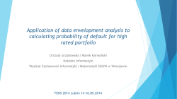 Application of data envelopment analysis to calculating probability of