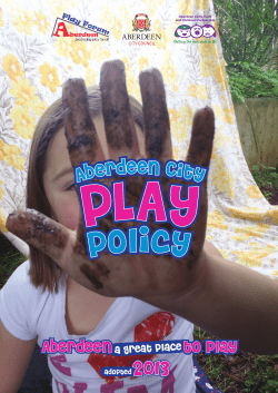 Play Policy - Aberdeen City Council