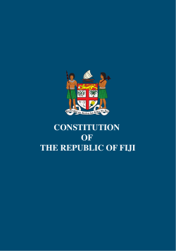 Constitution of the Republic of Fiji