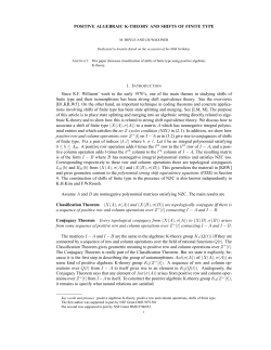 POSITIVE ALGEBRAIC K-THEORY AND SHIFTS OF FINITE