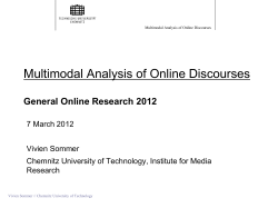 Sommer-Multimodal Analysis of Online