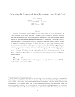 Estimating the Structure of Social Interactions Using Panel
