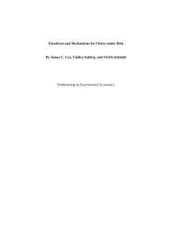 Paradoxes and Mechanisms for Choice under Risk