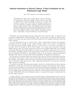 Rational Inattention to Discrete Choices: A New - cerge-ei