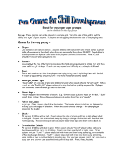 Fun Games and Scrimmages