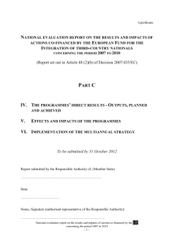 Template for preparation by Member States of the