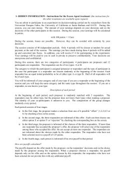 1- HIDDEN INFORMATION - Instructions for the Excess Agent