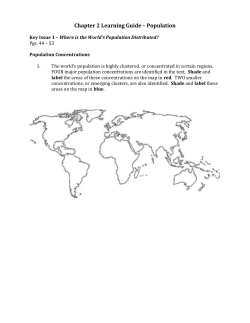 Chapter 2 Learning Guide – Population