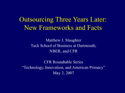 Expansion Strategies of U.S. Multinational Firms