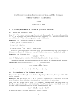 Grothendieck`s simultaneous resolution and the Springer