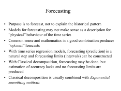 Forecasting - IDA.LiU.se