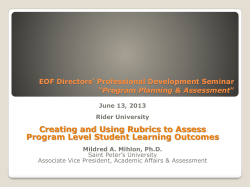 Steps to Creating A Rubric