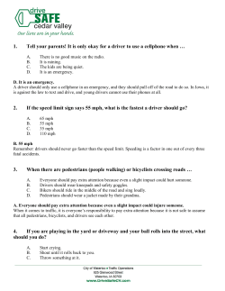 1-Drive Safe_Traffic Safety Questions