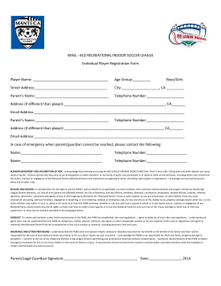 MASL - BLD RECREATIONAL INDOOR SOCCER LEAGUE