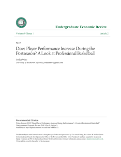 Does Player Performance Increase During the Postseason?
