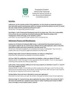 Prospective Student Online Chat Transcript Activities Admissions