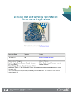 Appendix I &ndash; Other Relevant Applications of Semantic Web