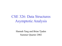 Measuring Runtime and Asymptotic Analysis