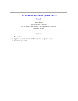 Lecture notes on modern growth theory