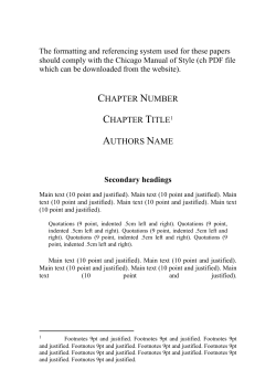 Cambridge Scholars Volume Guidelines (1)