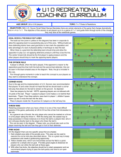 64 - Teaching the 7 v 7 Game - Michigan State Youth Soccer