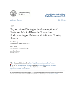 Organizational Strategies for the Adoption of Electronic Medical