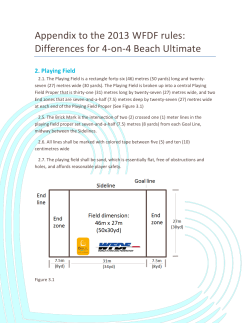 BULA paper - BULA Beach Ultimate