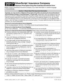 Medicare Prescription Drug Plan Individual Enrollment Form 2017