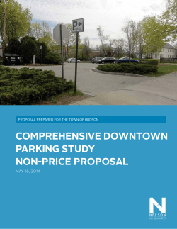 comprehensive downtown parking study non