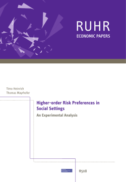 Higher-order Risk Preferences in Social Settings