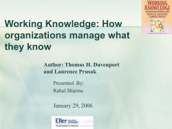 Presentation - Artificial Intelligence Laboratory