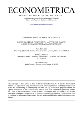 Does Industrial Composition Matter for Wages?