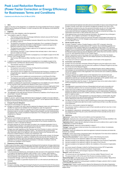 Positive Payback Business Terms and Conditions