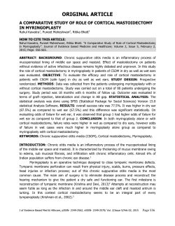 Chronic suppurative otitis media (CSOM), Cortical mastoidectomy