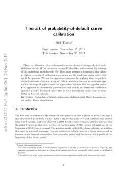 The art of probability-of-default curve calibration