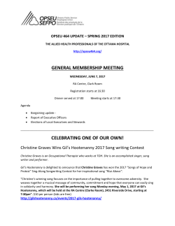 to - OPSEU Local 464