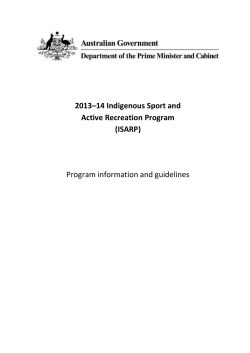 Indigenous Sport and Active Recreation Programme (ISARP