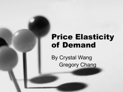 Price Elasticity of Demand - Business-TES