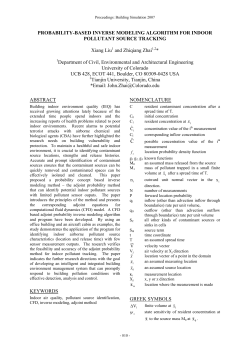PROBABILITY-BASED INVERSE MODELING ALGORITHM