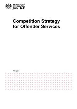 Competition Strategy for Offender Services
