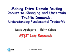 Making Intra-Domain Routing Robust to Changing and Uncertain