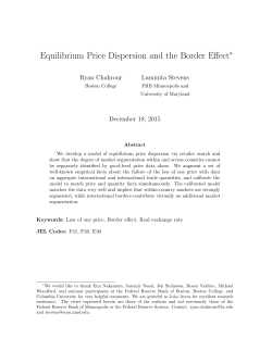 Equilibrium Price Dispersion and the Border Effect