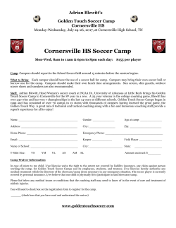 Adrian Blewitt`s - Golden Touch Soccer Camps