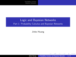 Probability Calculus and Bayesian Networks