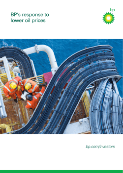BP`s response to lower oil prices