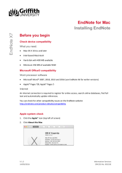 Information Services - one page document template