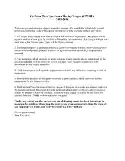 Carleton Place Sportsmen Hockey League (CPSHL). 2015