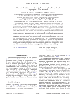 Magnetic End States in a Strongly Interacting One