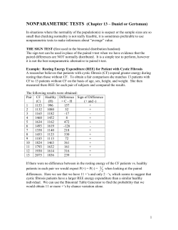 nonparametric tests - Winona State University