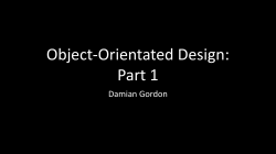 Object-Orientated Design